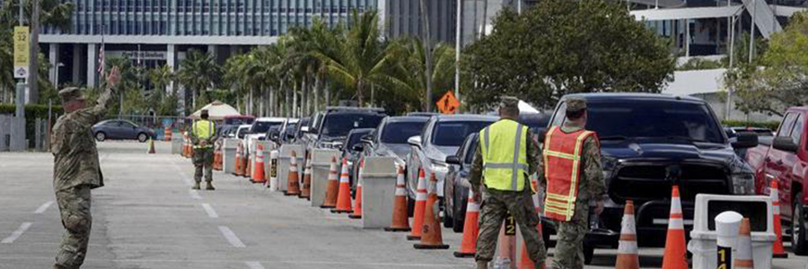 Realizan pruebas de Coronavirus en Hard Rock Stadium.